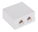 INTERNETOVÁ SIEŤOVÁ ZÁSUVKA RJ45 UTP CAT.6 DOUBLE TEL-0031-6