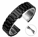 Náramok na hodinky 21 mm Black Steel Full