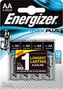 Batéria Energizer Max Plus AA / LR6 - 4 ks.