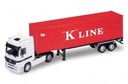 WELLY TRUCK S PRÍVESOM 1:32 MERCEDES BENZ ACTROS K LINE