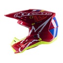 Motokrosová prilba Alpinestars S-M5 Action Bright Red/White/Fluo Yellow M