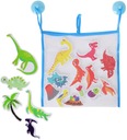 Dinosaurs Bath Stickers Mesh Foam 17 ks