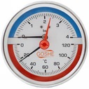 Termomanometer 80 mm zadný 0-4 bar 120 C axiálny