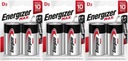 Energizer Max D2 R20 alkalické batérie 6 ks.