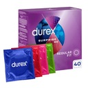 MIX DUREX Surprise Me Variety Sada kondómov 40 ks. Stimulujúce tenké