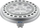 LED svetelný zdroj ES111, 12W, GU10, 950 lm, 45°, 3000K, šedá, GTV