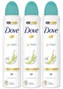 Dove Go Fresh Antiperspirant HRUŠKA ALOE VERA 250 x3