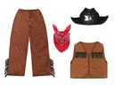 SHERIFF COWBOY OUTFIT VEST NOHAVICE 134-140 4e