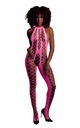 Bodystocking s Halterneck neon pink XS/XL