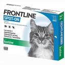 Frontline SPOT-ON kvapky pre CAT kliešte 3 pipety