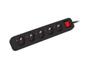 LANBERG POWER STRIP 5 ZÁSUVKY 3m ČIERNA