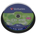 VERBATIM CD-RW 700 MB, 12X RÝCHLOSŤ, 10 ks