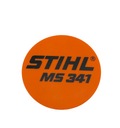 TYPOVÝ ŠTÍTOK ZARIADENIA STIHL MS 341 ORIGINÁL