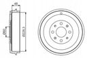 Bosch 0 986 477 208 Brzdový bubon