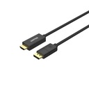 Unitek V1608A DisplayPort 1.2 - HDMI 2.0 4K 60Hz adaptérový kábel, 1,8 m