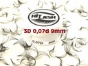 HITLASH hotové mihalnice 500 mihalníc 3D 0,07D 9mm