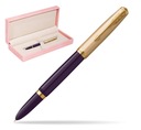 Box na plniace pero Parker 51 Deluxe Plum GT