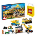 LEGO City 60391 Stavebné vozidlá + darčeková taška LEGO