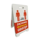 A-board UCHOVÁVAJTE BEZPEČNÝ PRIESTOR PVC 3 VZORKY