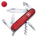 Victorinox 1.3603.T, vreckový nôž Spartan, 91 mm, 12 funkcií, červený transp.