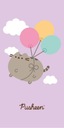 Detská osuška Kitten Cat Pusheen Balloons Absorbent 70x140 Bavlna Beach