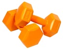 SET 2x VINYL DUMBS 2KG FITNESS AEROBIC 4KG 2X2