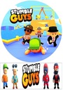 STUMBLE GUYS Cake Wafer Circle Characters Potlač cukru A4