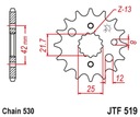 Jt Predné ozubené koleso 566 16 Jtf566.16 * Reťaz. 530