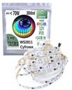 RGB LED pásik IP20 12V 70W Magic WS2811 digitálny 5m