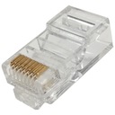 RJ45 UTP kat. 5e zástrčka, drôt, Netrack, priamy (100 ks)