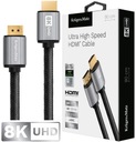 HDMI PREMIUM 2.1 ARC VYSOKORÝCHLOSTNÝ KÁBEL 8K 60HZ 0,9M