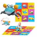 POZÚČAJÚCI BEHACÍ KRAB SET FOAM puzzle vozidlá 30 CM pre deti