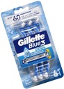 Holiace strojčeky GILLETTE BLUE 3 COOL 6 kusov