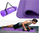 Hrubá gymnastická podložka na cvičenie jogy Fitness podložka 180x60x1cm