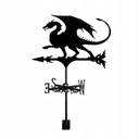 Kovová korouhvička Black Rooster Weathervane