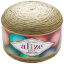 Batiková priadza Alize Diva Ombre - 7374 OLIVOVÁ - 875m/250g 100% mikroakryl