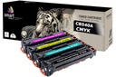 4x TONER PRE HP CP1215 CP1515 CP1518 CM1312 CB540A