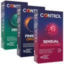 CONTROL CONDOMS sada 36 ks. oddialenie ejakulácie zosilnenie orgazmu