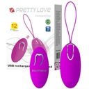 Vibračné vajíčko na diaľkové ovládanie USB Pretty Love