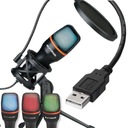 USB kondenzátorový RGB LED počítačový mikrofón