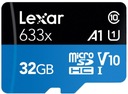 Lexar vysokovýkonná pamäťová karta 32 GB micro SDHC na 100 MB/s SD adaptér