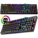 HERNÁ MECHANICKÁ RGB ESPORTS KLÁVESNICA USB