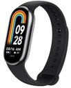 XIAOMI MI BAND 8 POLISH LANGUAGE nový remienok 2023 iOS Android smartband čierny