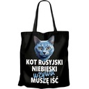 TAŠKA RUSSIAN BLUE MAČKA VOLÁ MUSÍM ÍSŤ