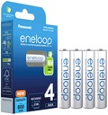 4x BATÉRIE PANASONIC ENELOOP AAA R03 800 mAh 1,2V JAPONSKÉ BATÉRIE