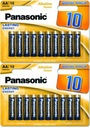 20x batérie Panasonic Alkaline Power LR6/AA 1,5V