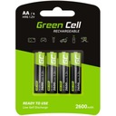 GREEN CELL 4X BATÉRIE AA R6 2600mAh