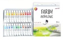 Akrylové farby 24 farieb 12ml v tube