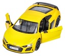 Auto Audi R8 Yellow Metal model Goki car