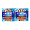 Tampóny Tampax Compak Pearl Super Plus s aplikátorom 2 x 16 kusov